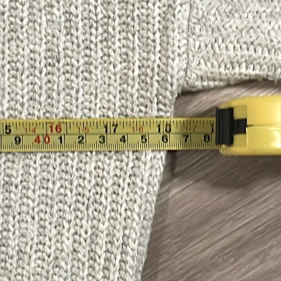 Tom’s at Target Women’s Sweater Small Grey & Shimmer Cotton & Wool Contemporary - Picture 10 of 13